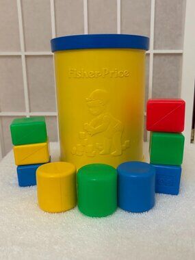 Vintage 1977 Fisher-Price Baby's First Blocks Shape Sorter Toy